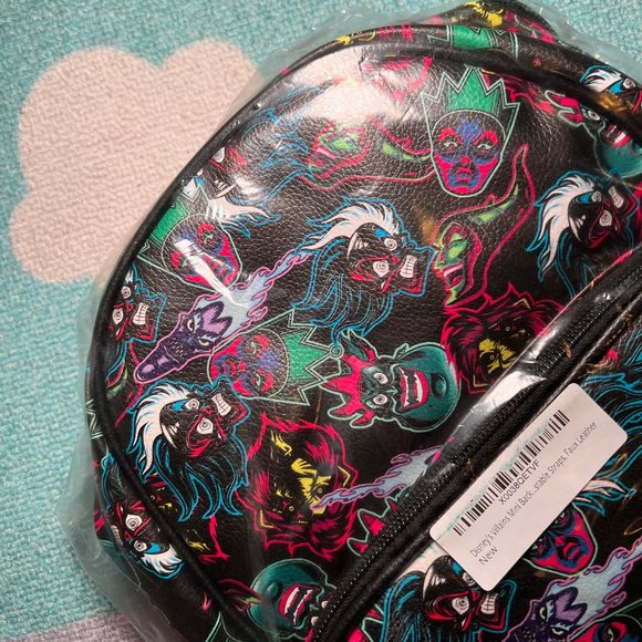 Disney Villains Mini Backpack - Faux Leather & Adjustable Straps - Picture 3 of 6